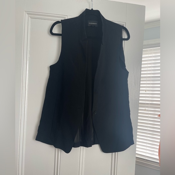 Club Monaco Black Zoela Tuxedo Vest with Sheer Back - XS - Picture 6 of 11